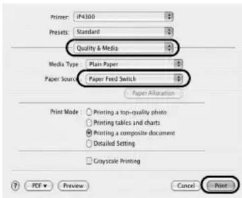 CANON Pixma iP4300 - Uwaga - 1