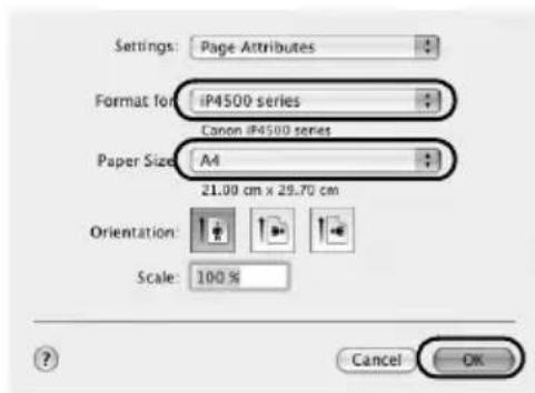CANON Pixma iP4500 - Tisk v operacním systému Macintosh - 1