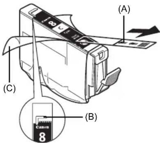 CANON Pixma iP4500 - Sustitución de un deposito de tinta - 2
