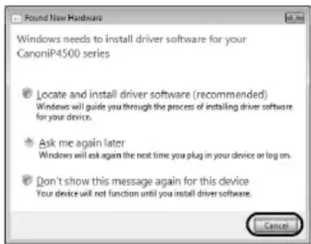 CANON Pixma iP4500 - Informações para Windows - 1