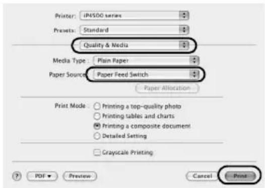 CANON Pixma iP4500 - Opomba - 3