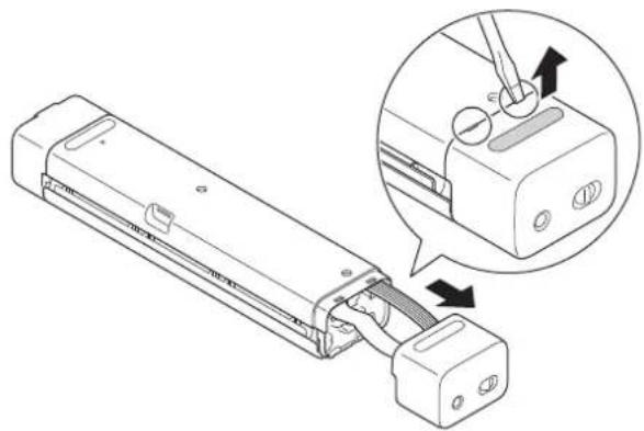 BROTHER DSMobile DS740D - Retirer et jitter la batterie - 1