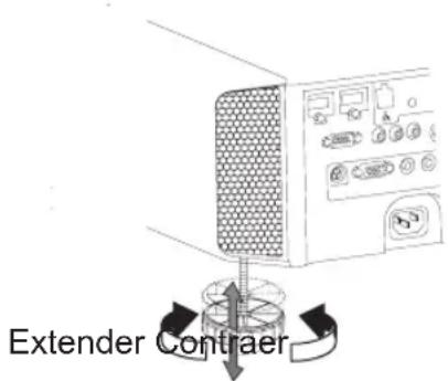 JVC DLARS65U - Ajustar el ángulo vertical - 2