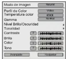 JVC DLARS65U - Descripción de los elementos del menu - 1