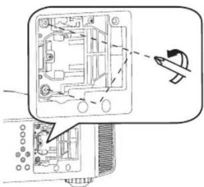 JVC DLARS65U - Loosen the screws on the lamp unit - 1