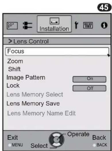 JVC DLARS65U - [3-1] Lens Control - 2
