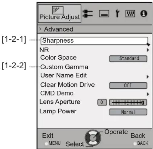 JVC DLARS65U - Adjustments and settings in the menu (continued) - 2