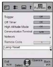 JVC DLARS65U - Select“Function” “Lamp Reset” - 2
