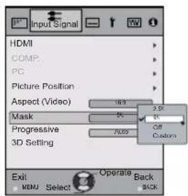 JVC DLARS65U - Set a mask value - 2