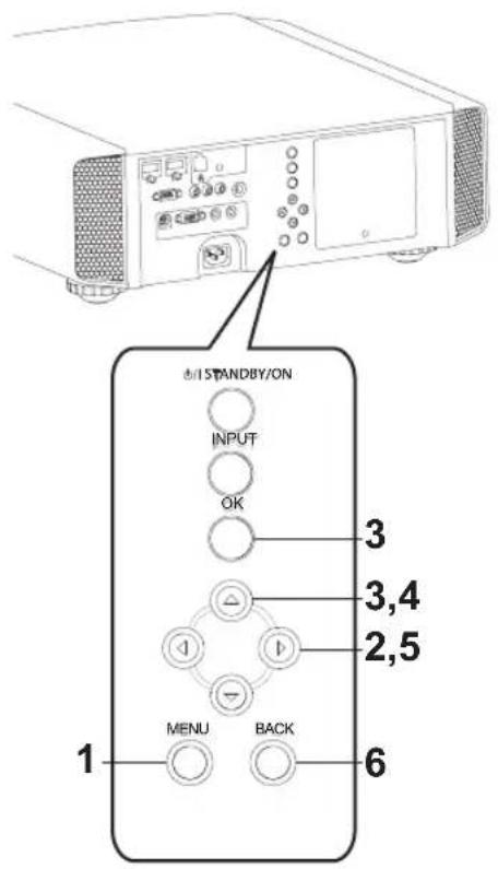JVC DLARS65U - Ajustes y configuraciones del menu (Continuación) - 1