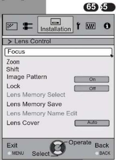 JVC DLARS65U - [3-1] Lens Control - 1