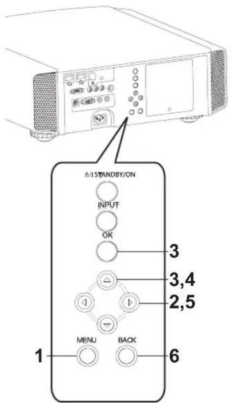 JVC DLARS65U - Adjustments and settings in the menu (continued) - 1