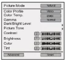 JVC DLARS65U - [1] Picture Adjust - 1