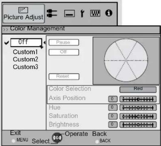 JVC DLARS55 - Adjustments and settings in the menu (continued) - 2