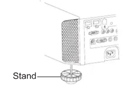 JVC DLARS55 - Comment ajuster l'angle vertical - 1