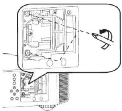 JVC DLARS55 - Dévissez les vis de la lampe - 1