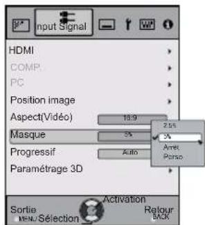 JVC DLARS55 - Masquer I'image - 5