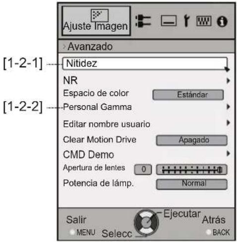 JVC DLARS55 - Ajustes y configuraciones del menu (Continuación) - 2