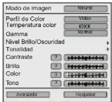 JVC DLARS55 - Descripción de los elementos del menu - 1