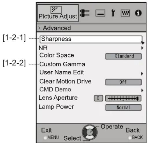 JVC DLARS55 - Adjustments and settings in the menu (continued) - 2