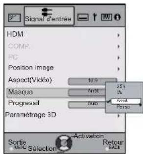 JVC DLARS55 - Masquer I'image - 3