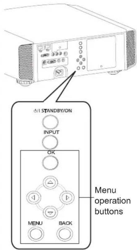 JVC DLARS60U3D - Menu operation button - 9