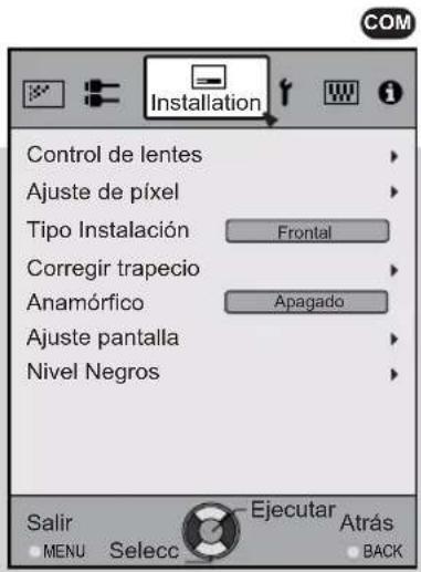 JVC DLARS60U3D - Ajustes y configuraciones del menú (Continuación) - 1