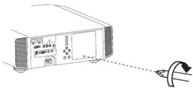 JVC DLARS60U3D - Ajuste la tapa de la lámpara - 1