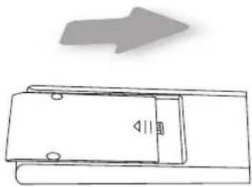 JVC DLARS60U3D - How to insert batteries into the remote control - 3