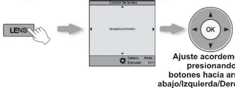 JVC DLARS60U3D - Ajustar el desplazamiento (posición de la imagen) - 1