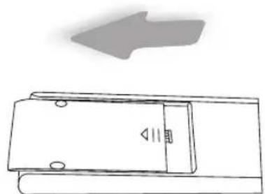 JVC DLARS60U3D - Insertar las pilas en el mando a distancia - 1