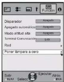 JVC DLARS60U3D - ② Seleccione “Función” → “Poner lámpara a cero” - 2