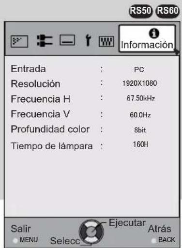 JVC DLARS60U3D - Ajustes y configuraciones del menú (Continuación) - 4