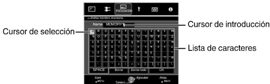 JVC DLARS49U - Selezione los datos de ajuste que deseee editor y pulse el boton [OK]. - 1