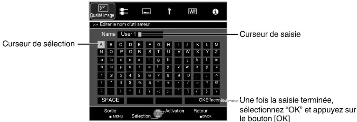 JVC DLARS49U - Editor le nom d'utilisateur - 1