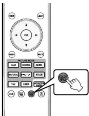 JVC DLARS49U - Ajuste del peril de color - 1