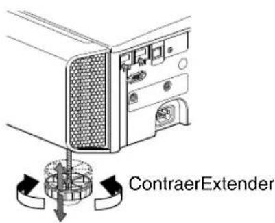 JVC DLARS49U - Ajuste del ángulo de elevación del projector - 2
