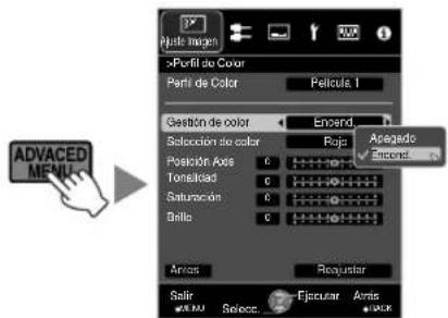 JVC DLARS49U - Ajuste según el color preferido (Gestión de color) - 1