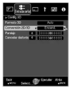 JVC DLARS49U - continuación, "Encend.", y pulse el botón [OK] - 3