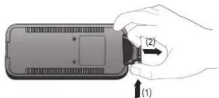 SHERWOOD S7 - Installing the Remote Control Battery - 1