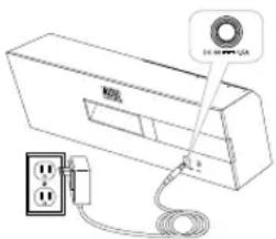 ALTEC LANSING inMotion Air iMW725 - Virtalähteen asennus - 1