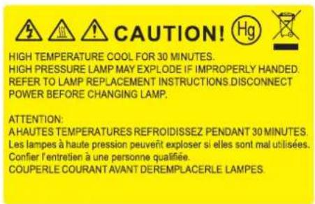 OPTOMA EH340UST - Remplacement de la lampe - 2