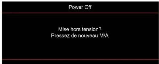 OPTOMA EH340UST - Mise hors tension - 1