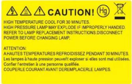 OPTOMA EH340UST - Remplacement de la lampe - 2