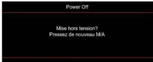OPTOMA EH340UST - Mise hors tension - 1