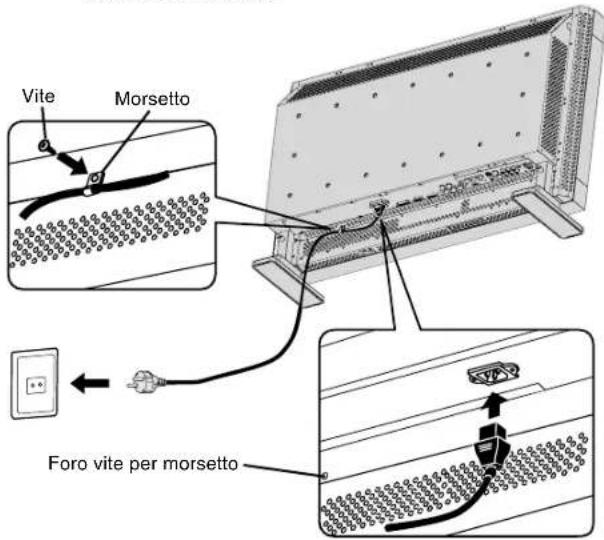 NEC MultiSync LCD3210 - Connessione del cavo di alimentazione fornito - 1