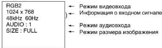 NEC MultiSync LCD3210 - Информационное меню OSM - 1