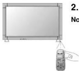 NEC MultiSync LCD3210 - Pressing the power button. - 1