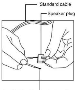 NEC MultiSync LCD3210 - How to use the attached speaker plug - 1