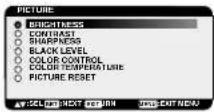 NEC MultiSync LCD3210 - OSM (On-Screen-Manager) Controls - 3